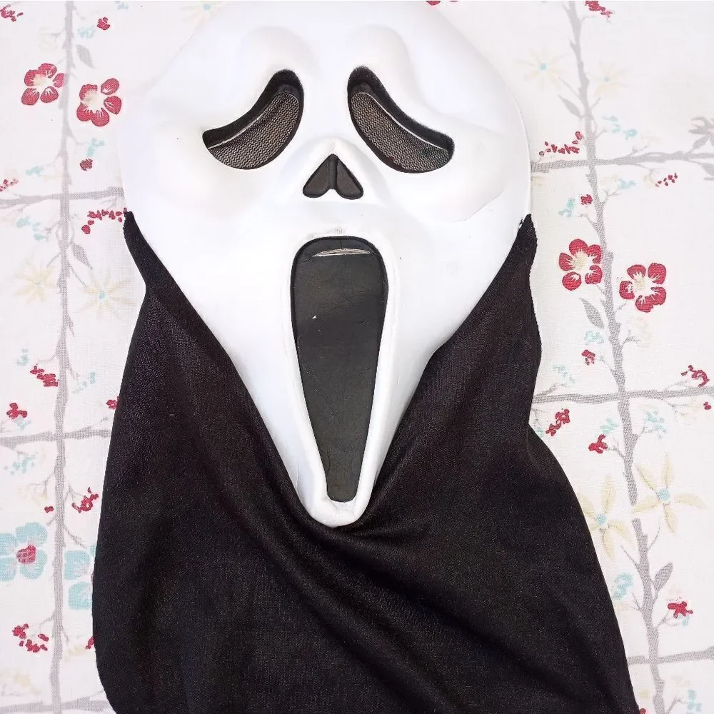 Fun World Scream Ghost Face Adult Costume Hooded Halloween Mask.